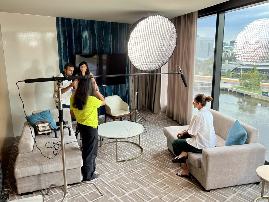 Sania Mirza Documentary Shoot in Melbourne